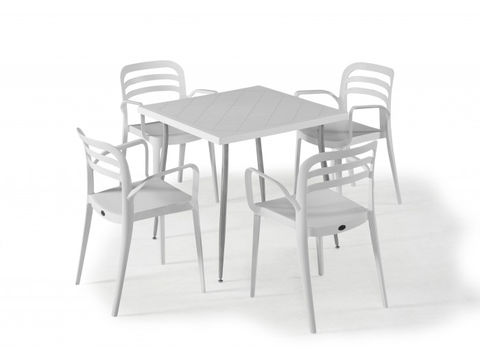 Градински комплект ASPENDOS set 4 (бял)